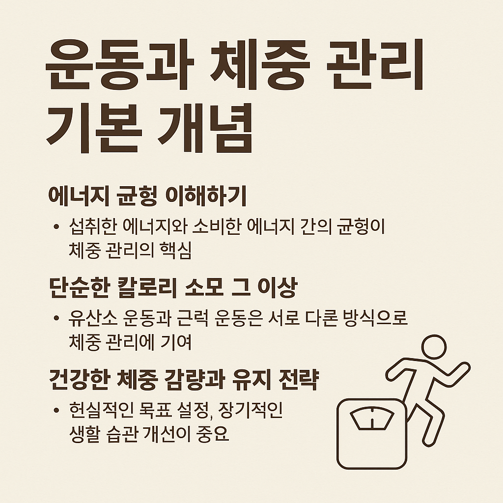 운동과 체중 관리 기본 개념