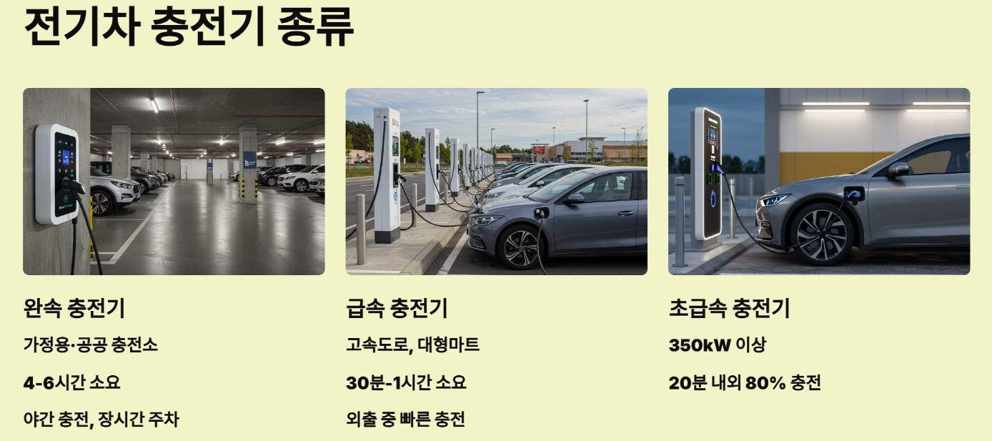 전기차 충전기, 어떤 종류가 있을까?