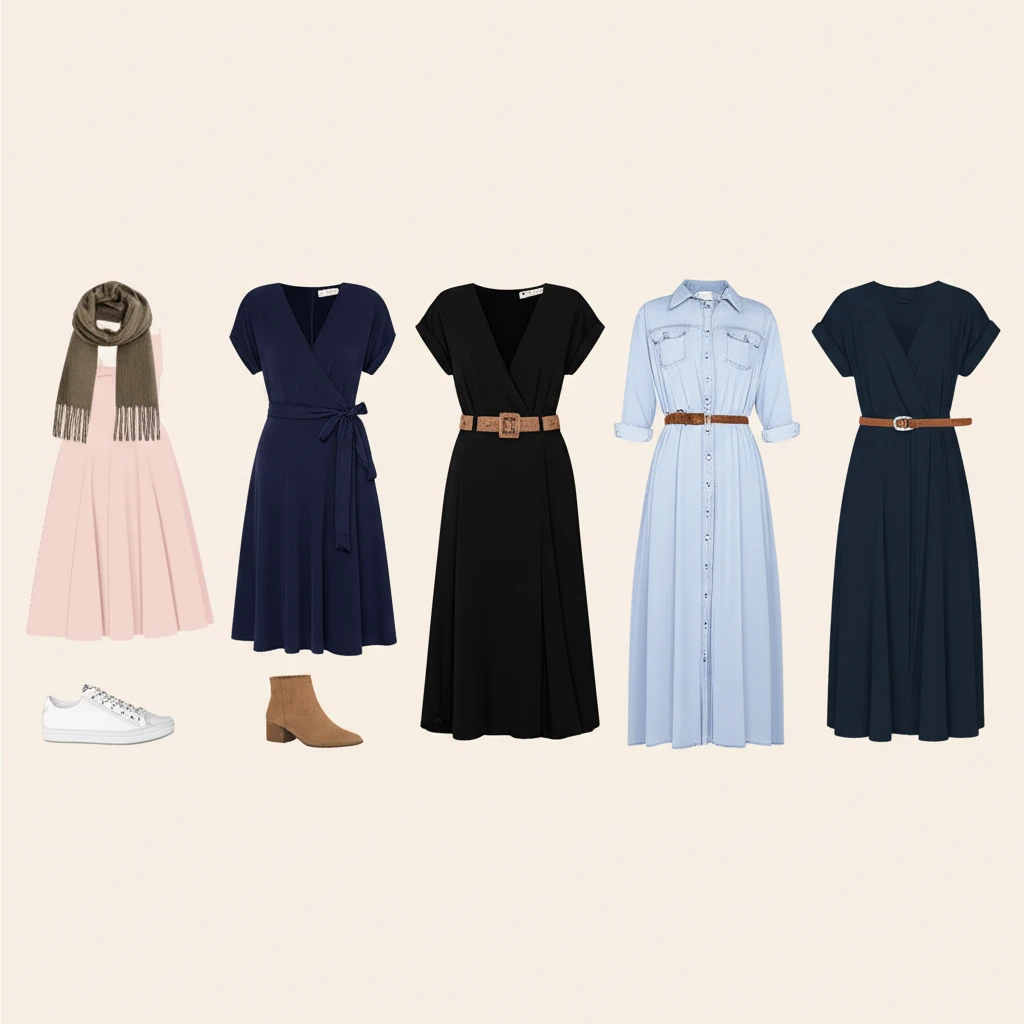 핀치빌 가을 원피스: 로맨틱 데이트룩..