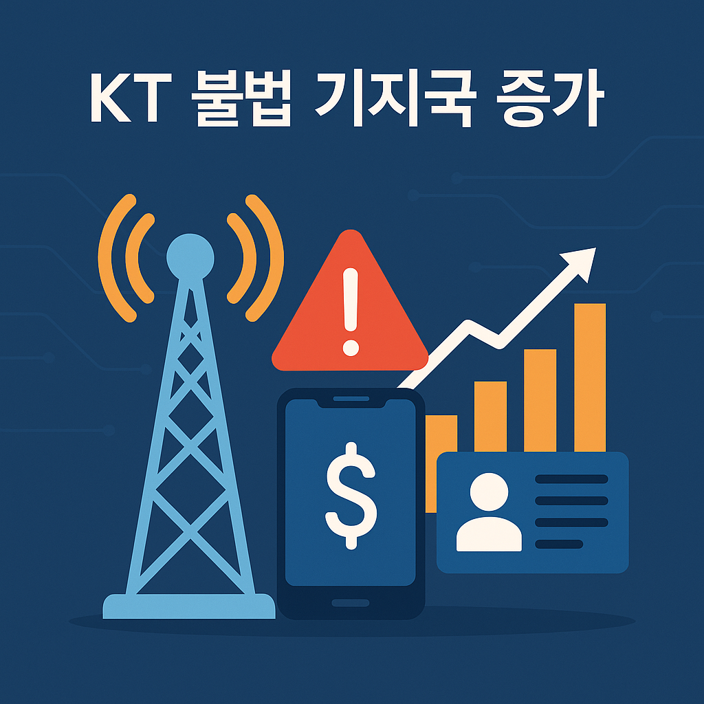 KT 불법기지국 증가 관련 사진