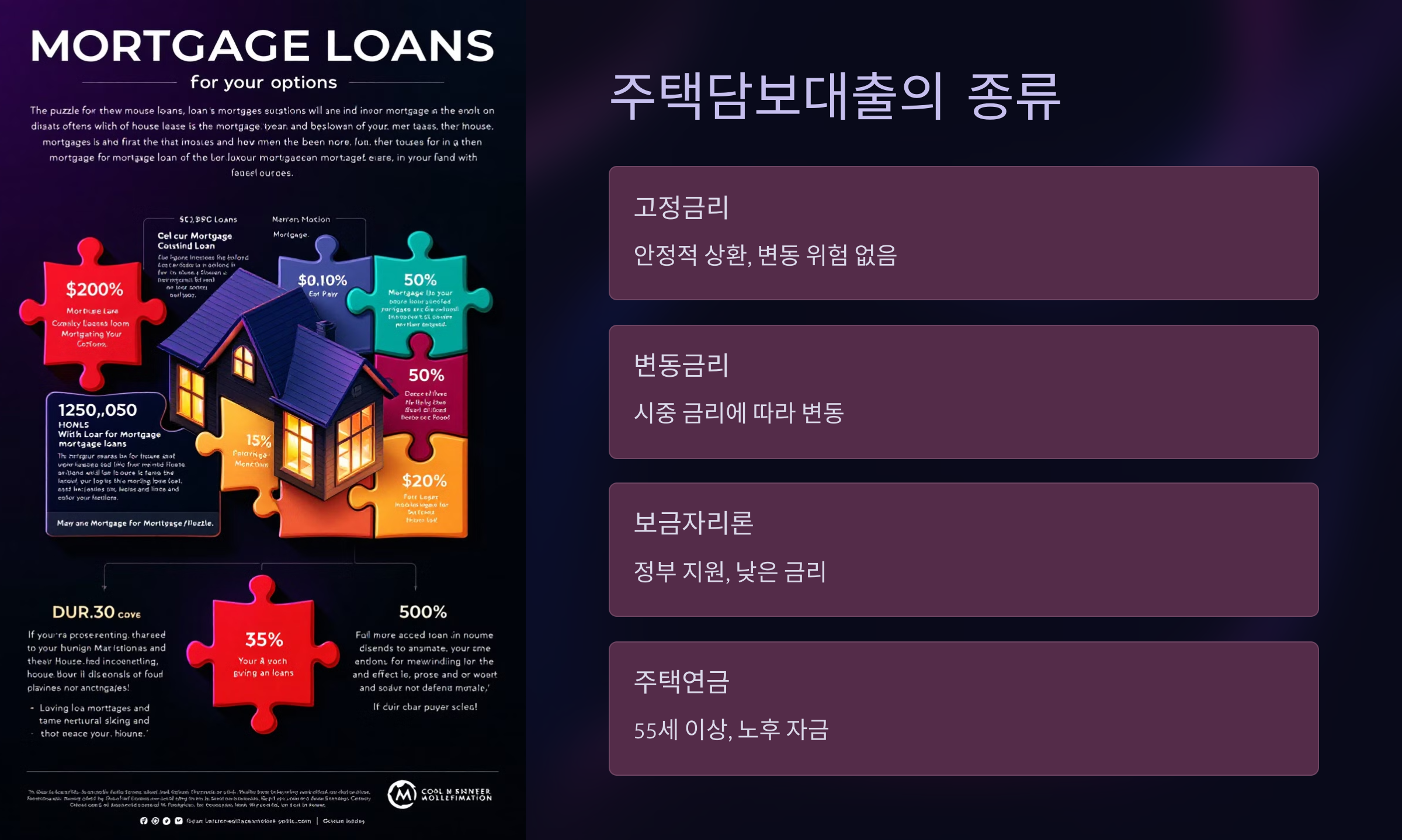 주택담보대출의 종류