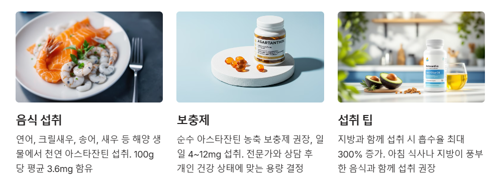 아스타잔틴 섭취방법