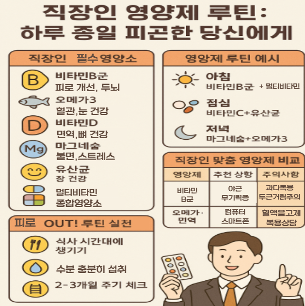 직장인 영양제 루틴