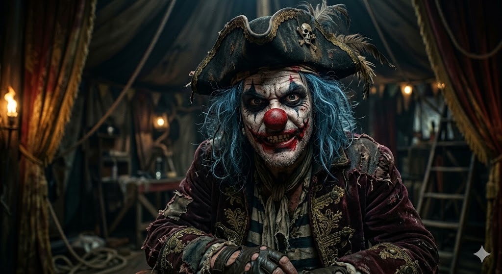 Netflix One Piece Buggy The Clown Horror Vibe Scene.