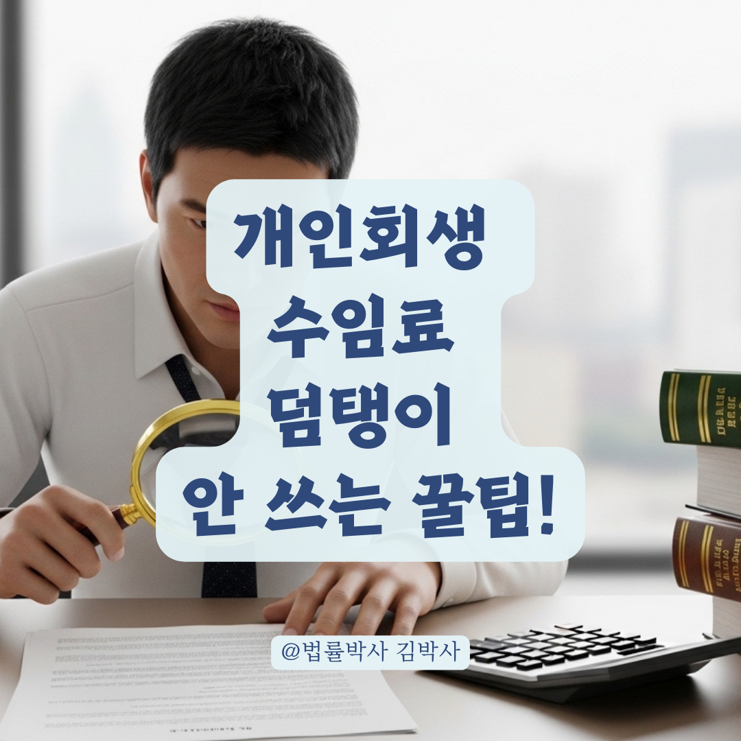 부당한 추가 비용 방지하는 적정 개인회생 수임료 확인법!