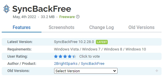 SyncBackFree