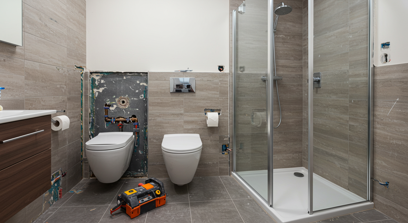 10. 욕실 설비: 위생 도기 및 샤워 시설 설치