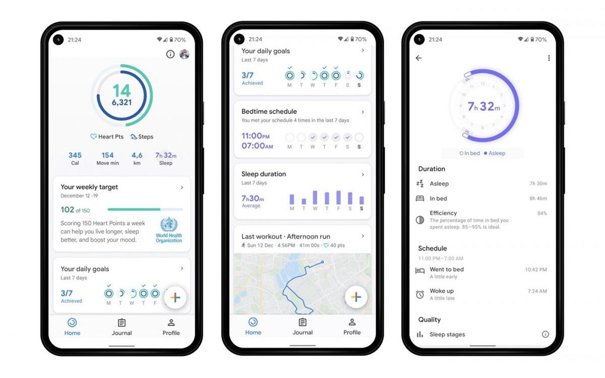 구글 핏 Google Fit 활동량 기록 앱 소개 이미지
