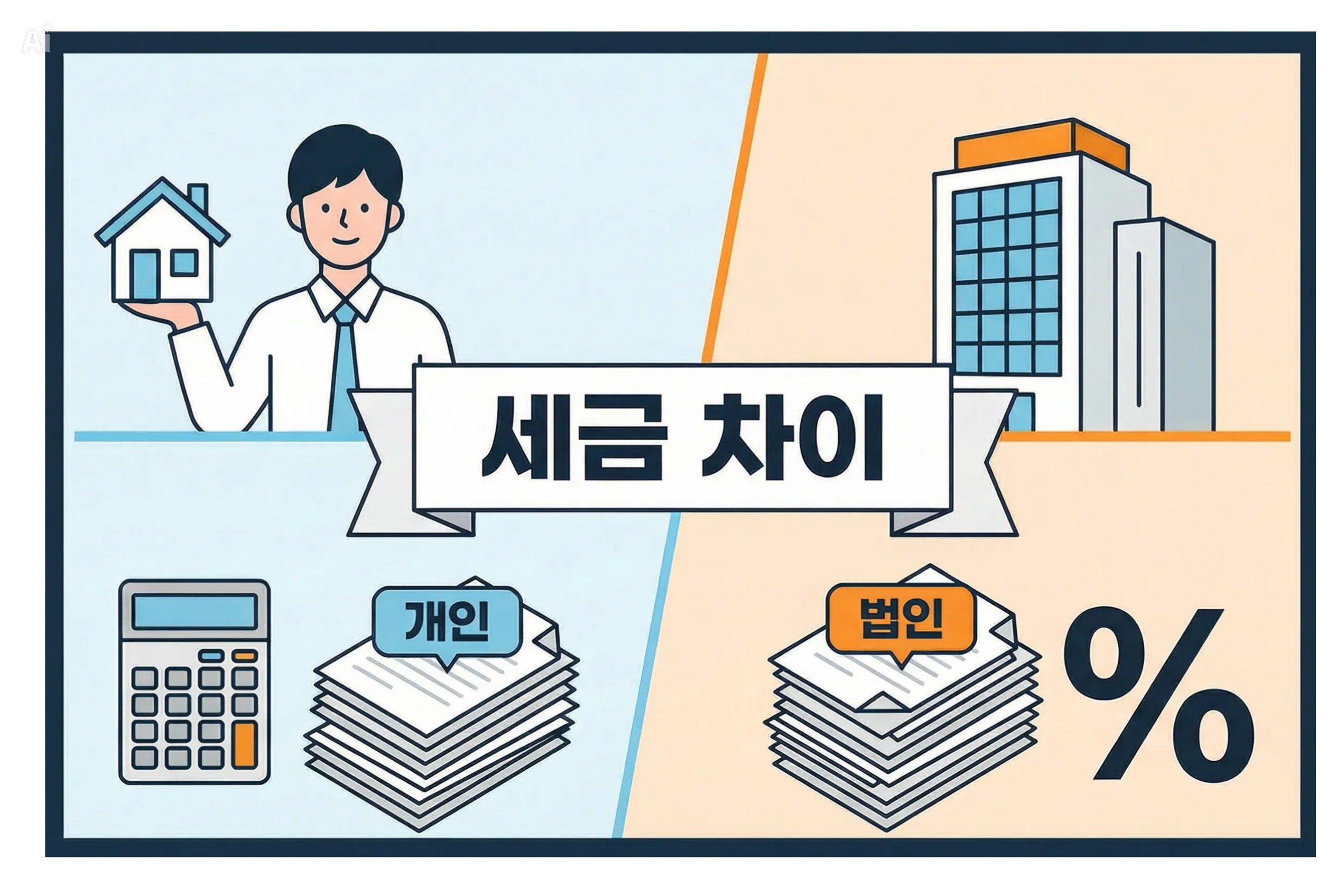 개인 vs 법인 부동산, 실제 세금 얼마나 차이 날까?