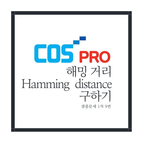 해밍 거리 구하기