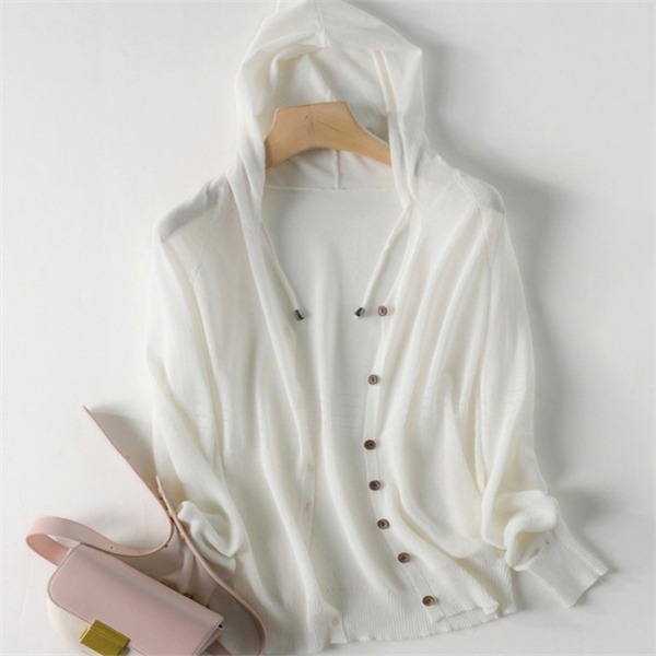 프리티글라라 여름가디건 자외선차단 여성 후드카디건sg05a