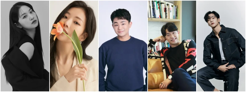 드라마 너의 시간 속으로에 출연하는 배우 김이경, 서예화, 이민구, 민진웅, 로운의 프로필 사진