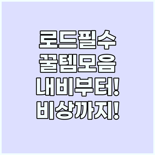 내비게이션부터 비상키트까지 로드 트립..