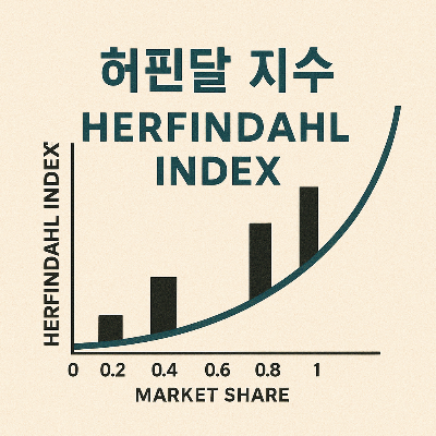 허핀달 지수 그래프