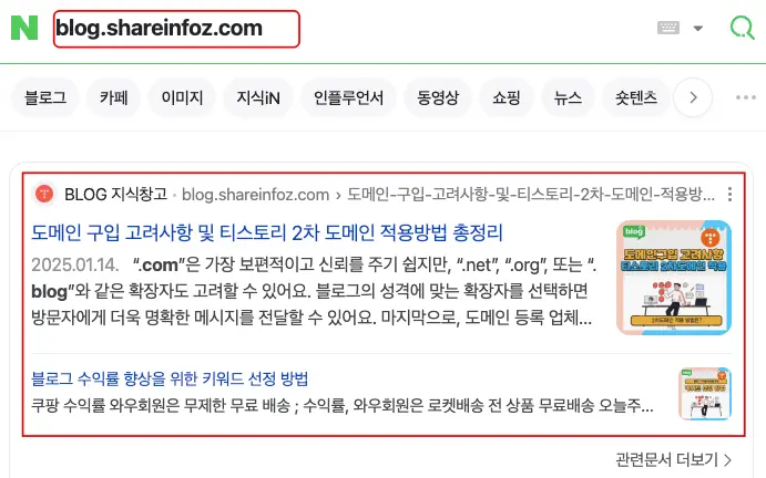 티스토리 블로그 최적화 확인