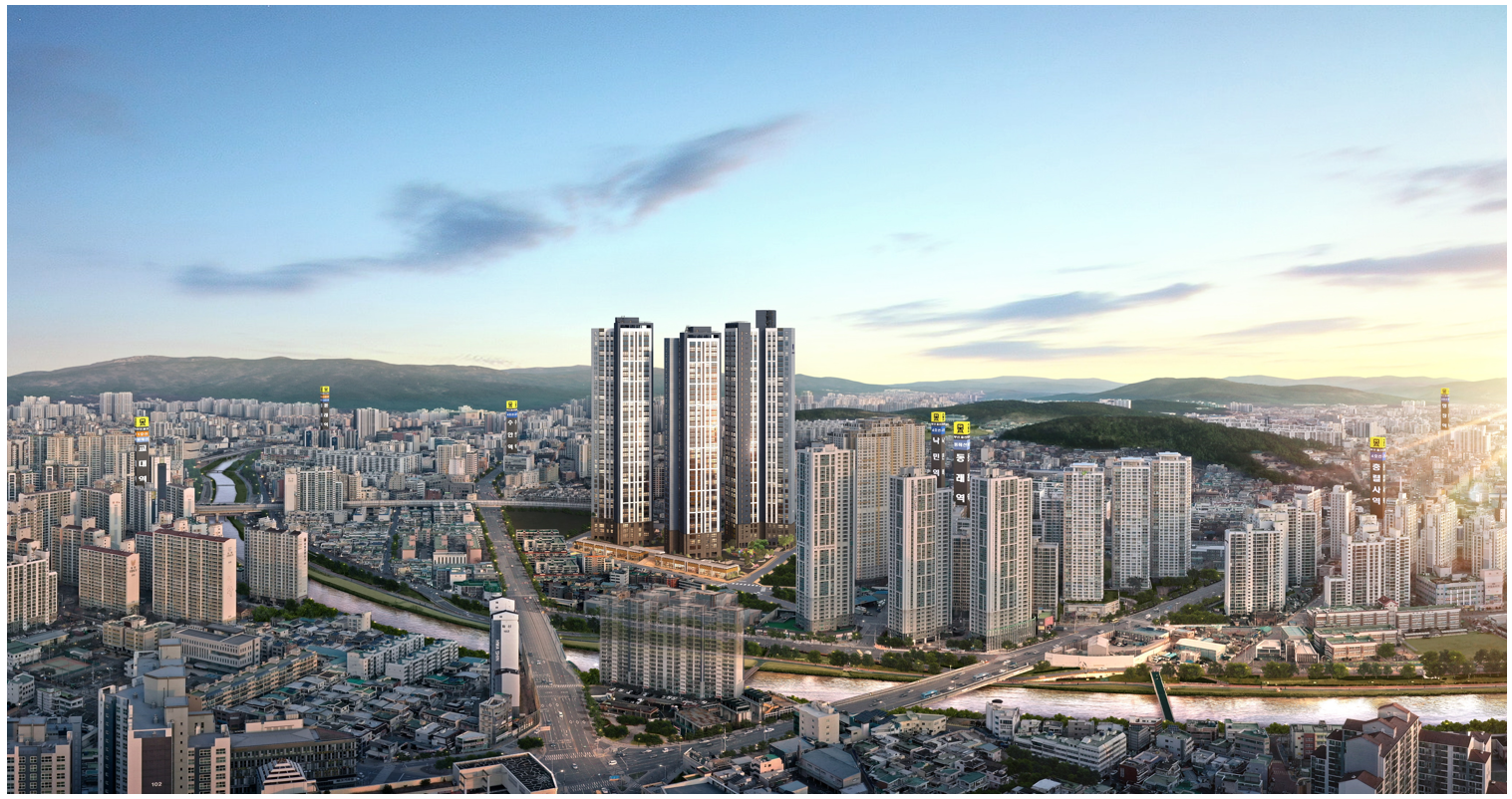 동래반도유보라 조감도