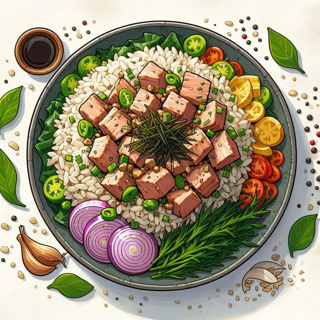 깻잎 참치 볶음밥