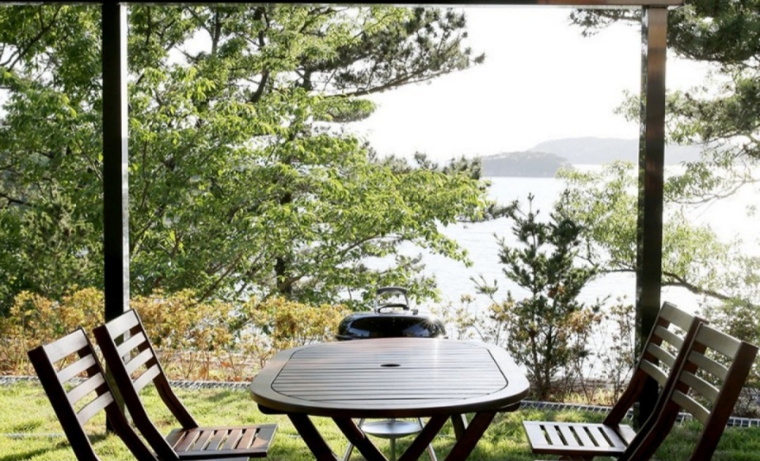 카라반 바베큐장