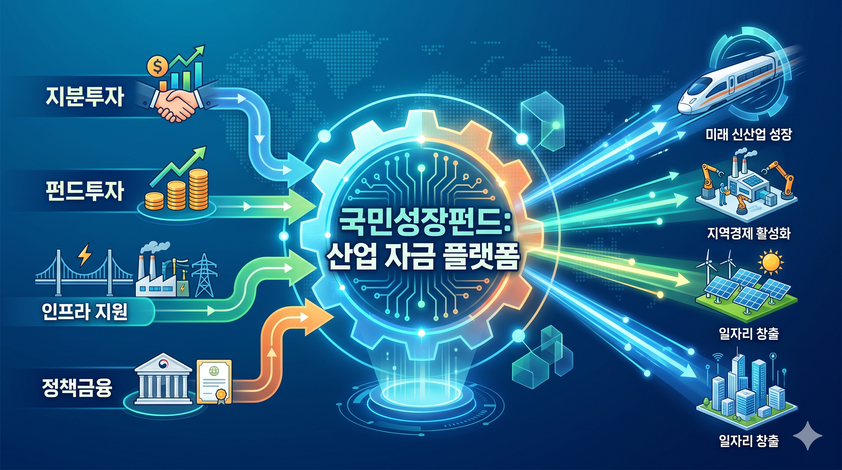 국민성장펀드 산업자금 플랫폼 인포그래픽