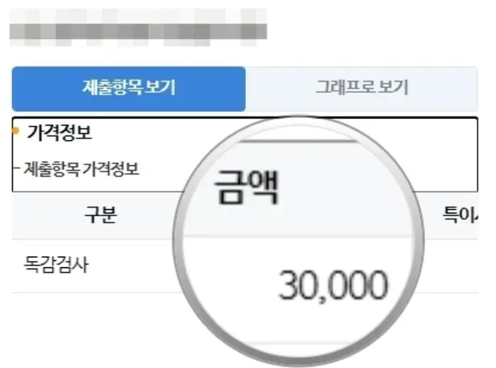 A형 독감 검사 비용