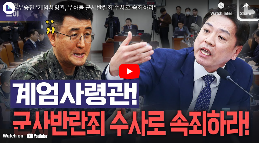 군사반란죄 논란 영상