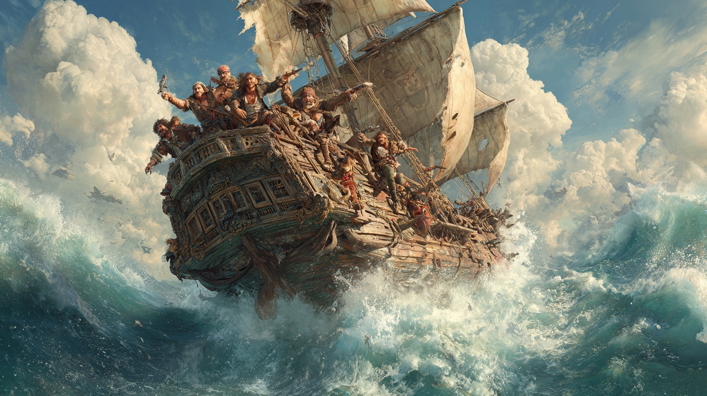 영화 해적 바다로 간 산적 포스터