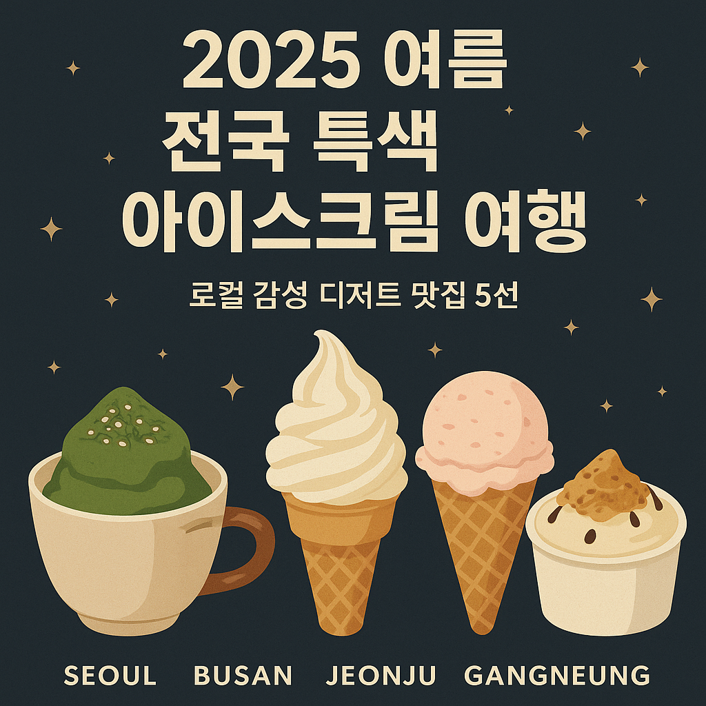 전국 특색 아이스크림 여행