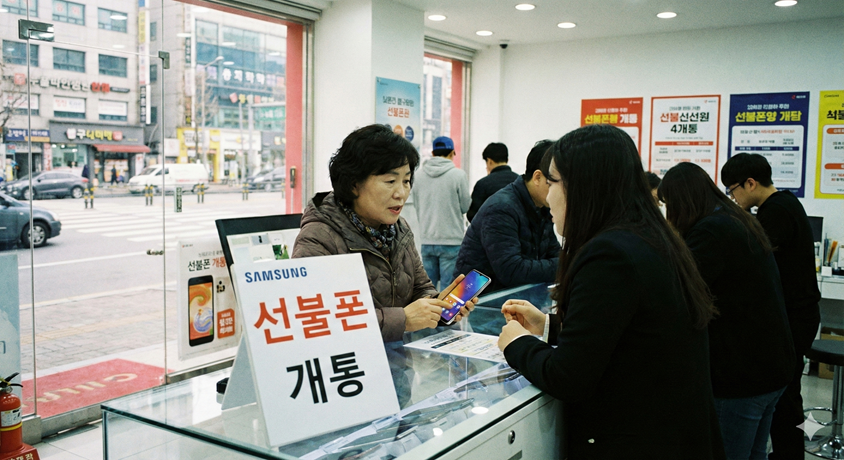 선불 폰 개통 가이드 이미지