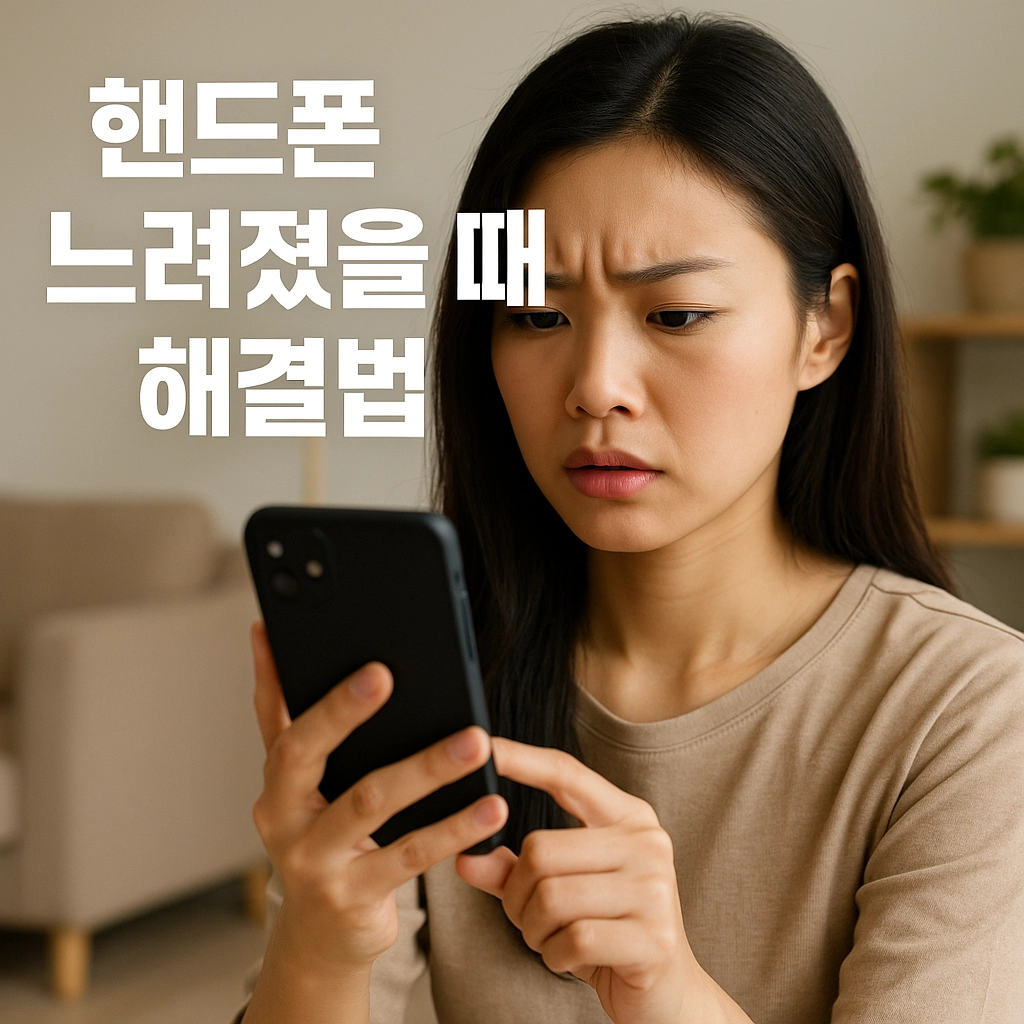 핸드폰 느려졌을 때 해결법