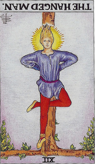 타로카드-12번-매달린-사람-카드