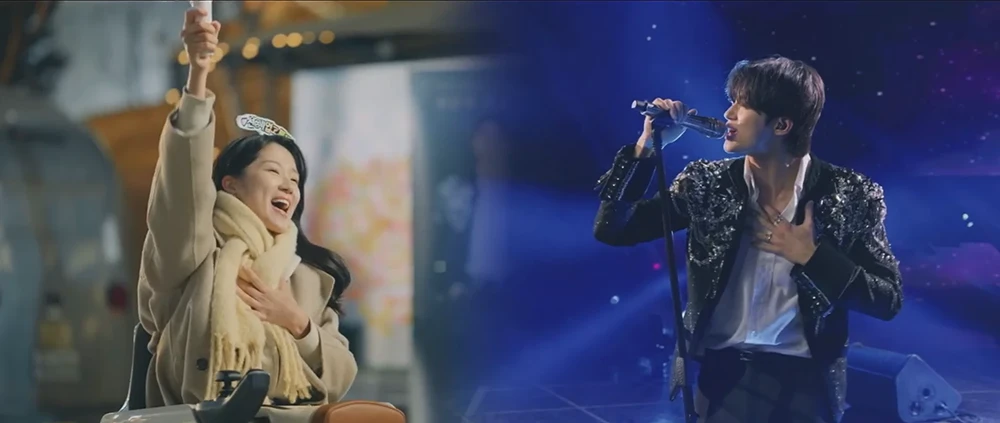 콘서트장-밖에서-노래소리를-들으며-혼자-즐기고-있는-솔이