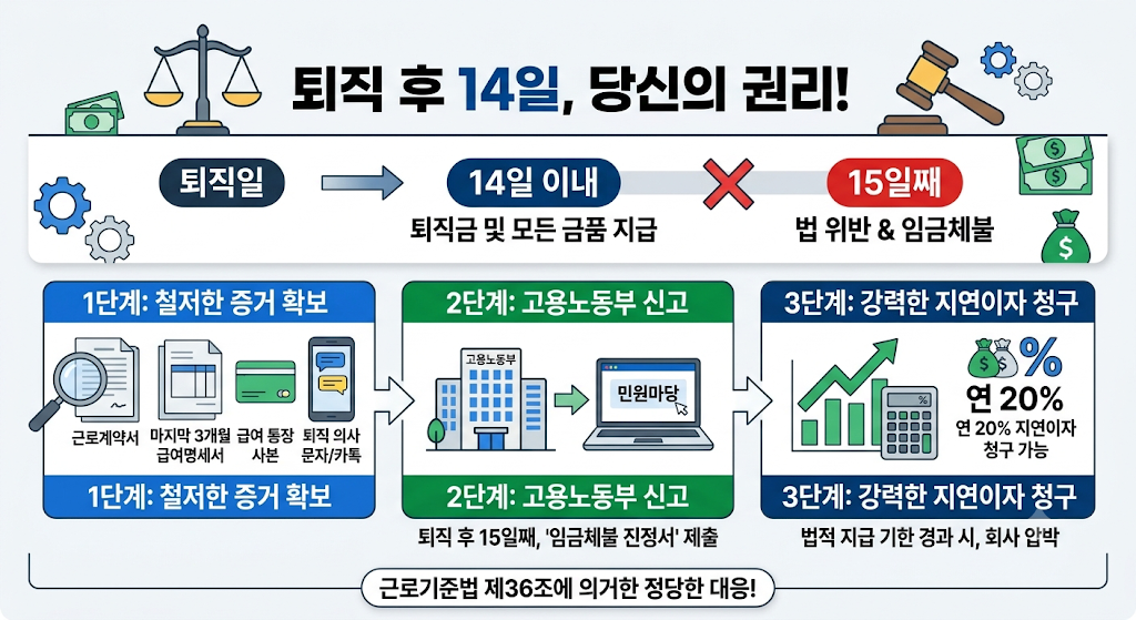퇴직금을 수령하지 못했을 때 대처법