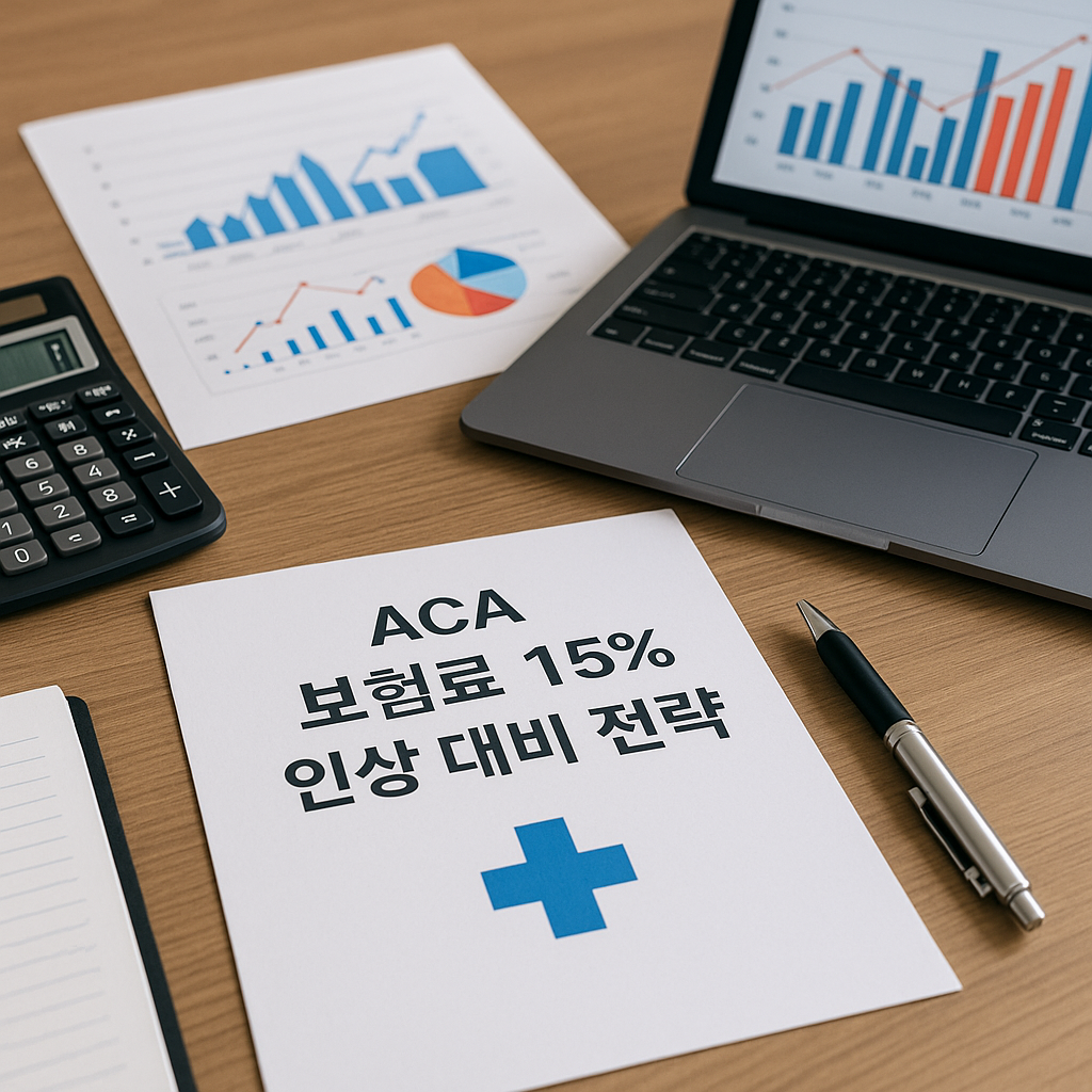 ACA 보험료 15% 인상 대비 전략 관련 이미지
