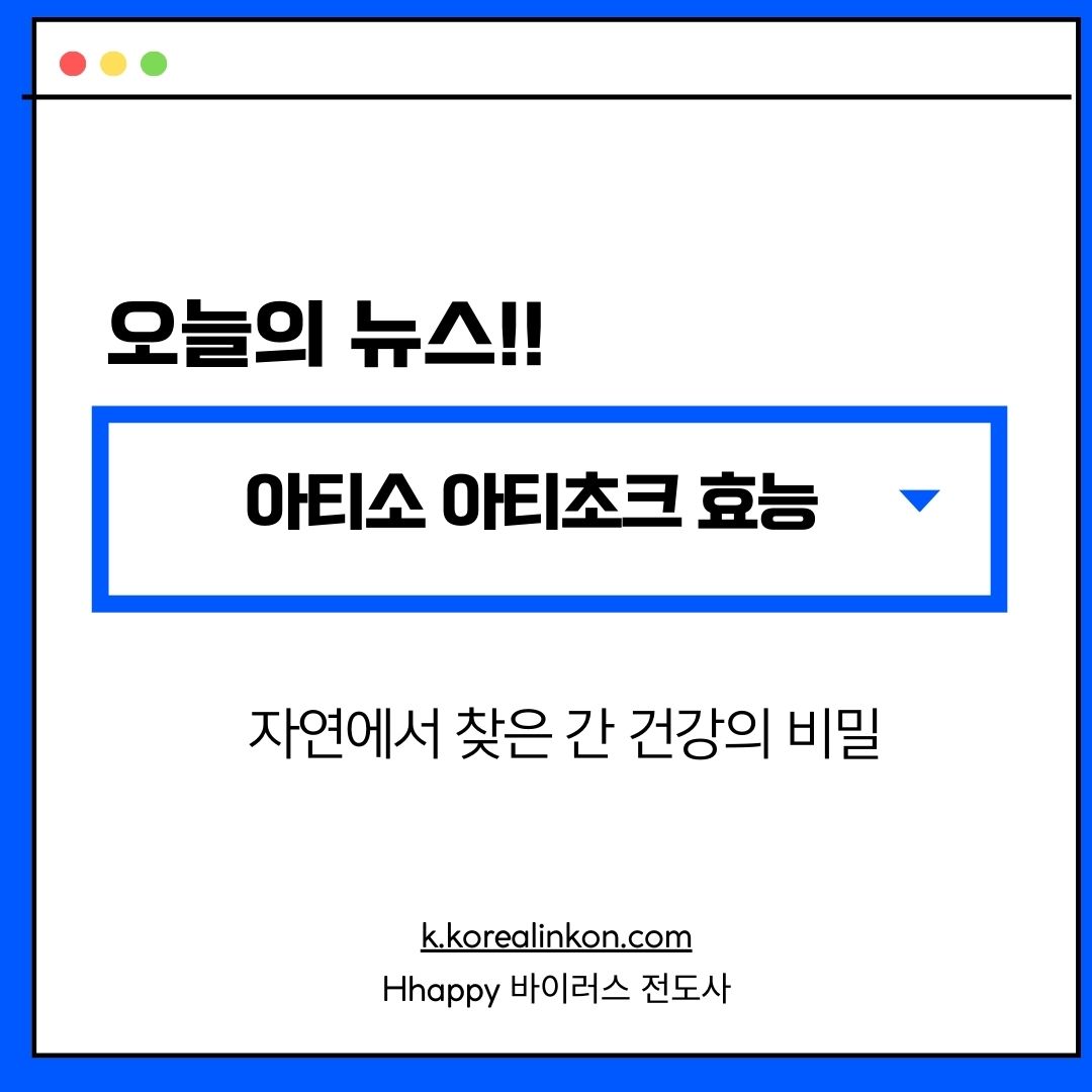 아티소 아티초크 효능 부작용 먹는 방법 자연에서 찾은 간 건강의 비밀