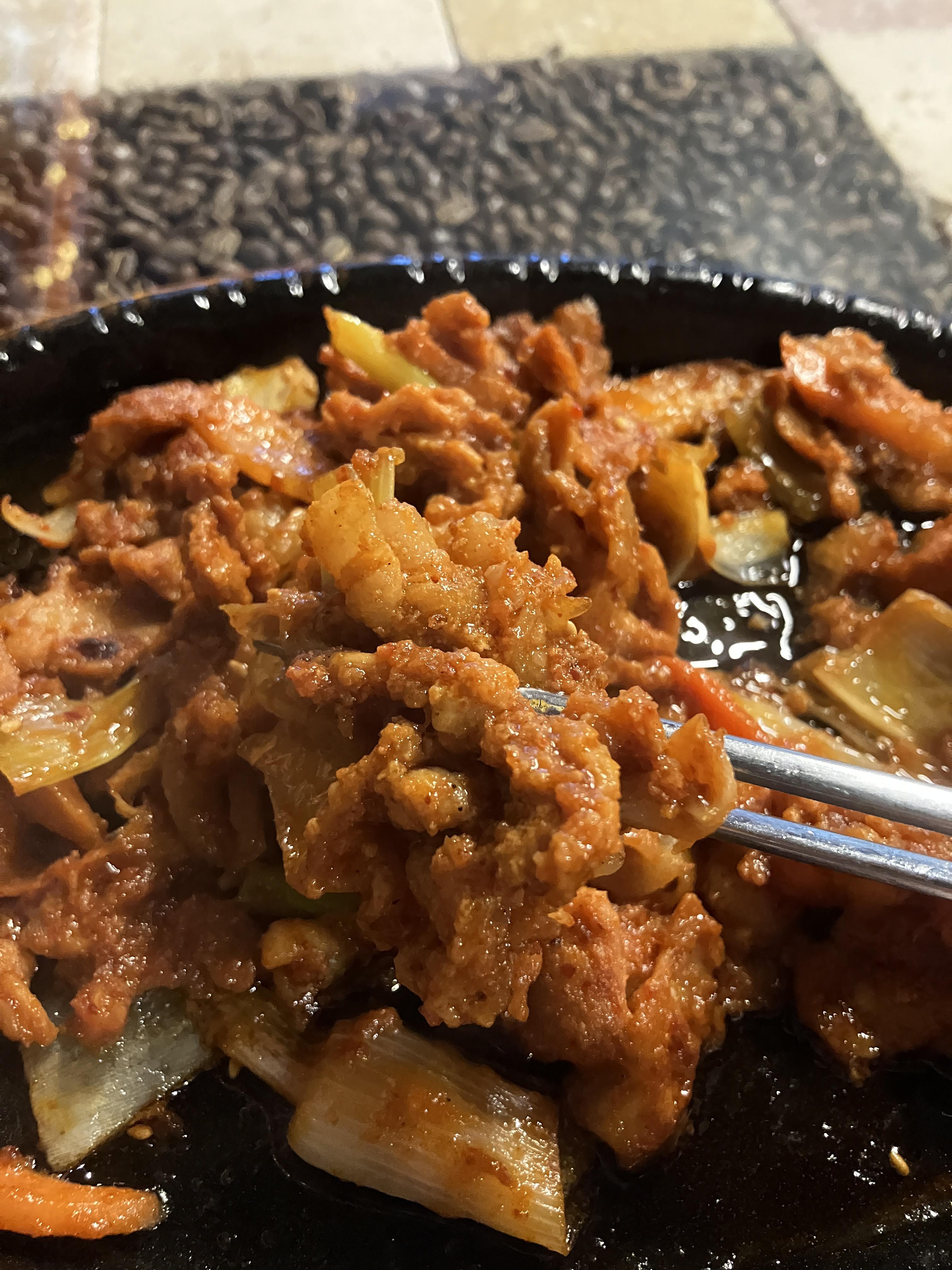 제육볶음에 맥주한잔