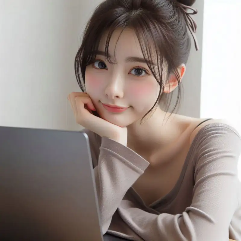 gpt-이미지-만들기-변환하는-방법을-알아보는-여성의-모습