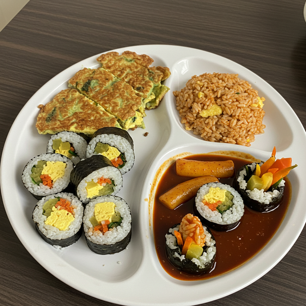 남은 김밥 활용 김밥전과 볶음밥