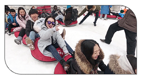 양주 눈꽃축제 눈썰매장