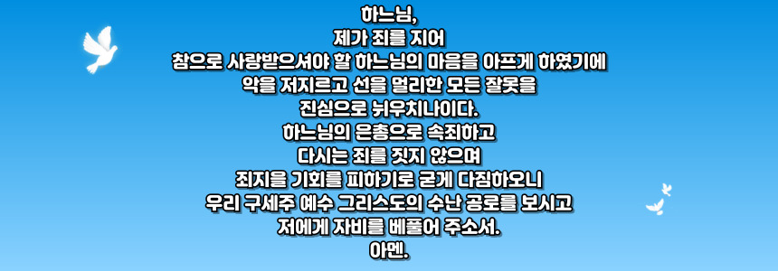 가톨릭 통회 기도