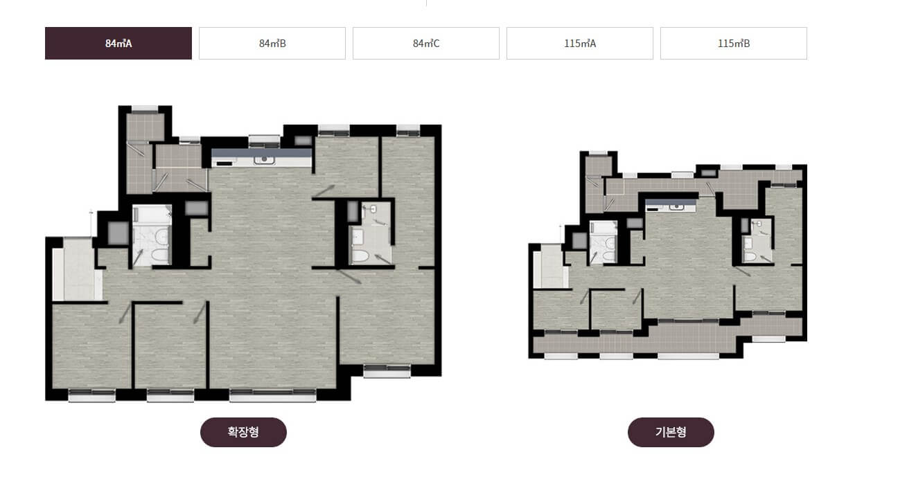 검단 제일풍경채 3차 84A 평면도