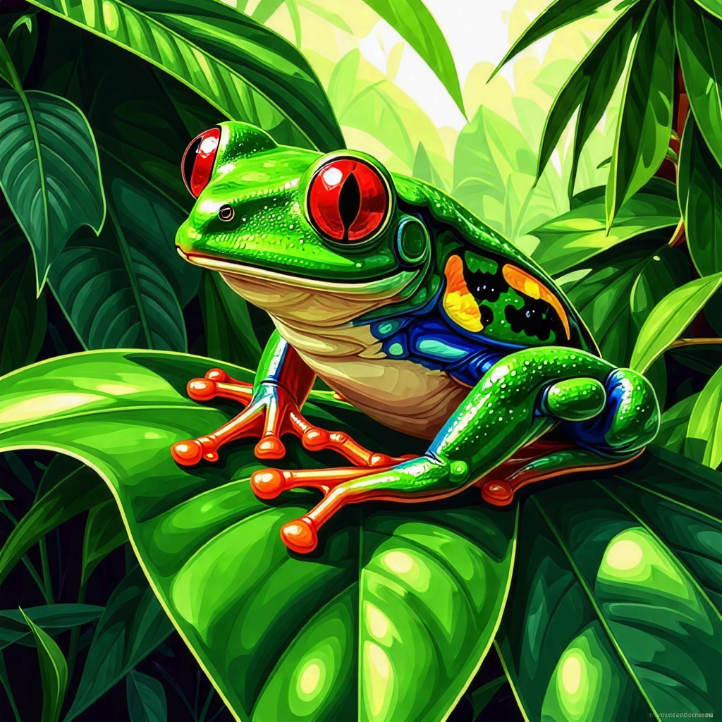 붉은 눈을 가진 신비로운 개구리, 레드아이드 트리 프록