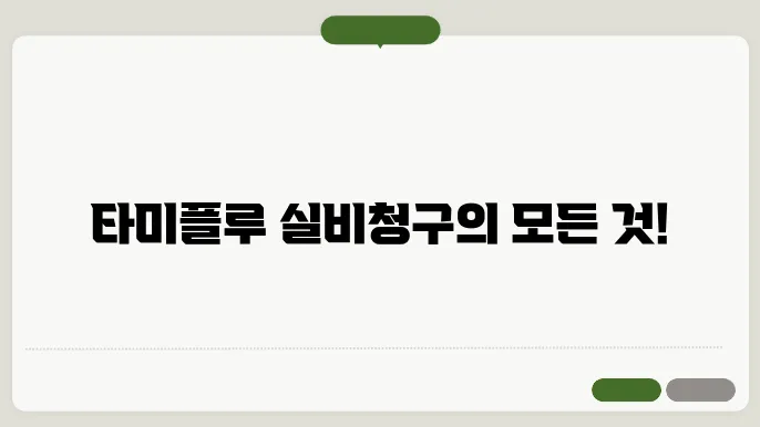 A형 독감 대체 약물