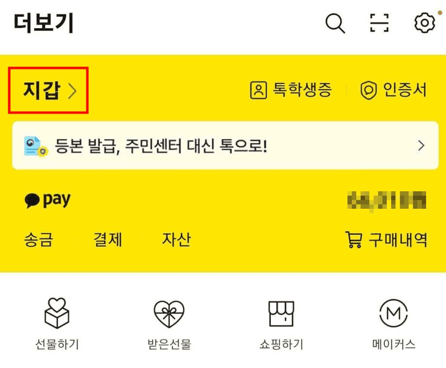 여권번호 및 유효기간 확인방법 - 카카오톡2