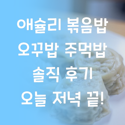 오늘 저녁은 이걸로 끝! 애슐리 볶음..