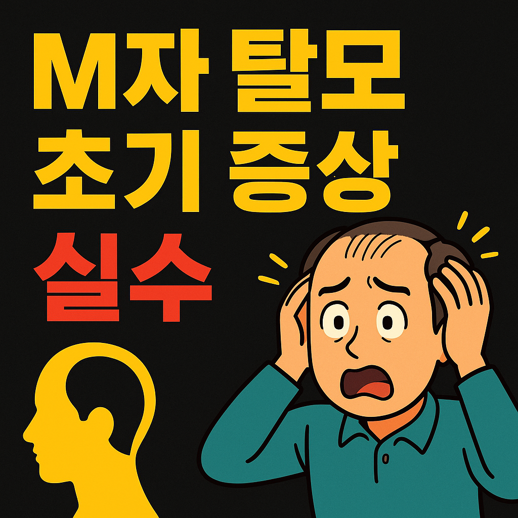 M자 탈모 초기 증상