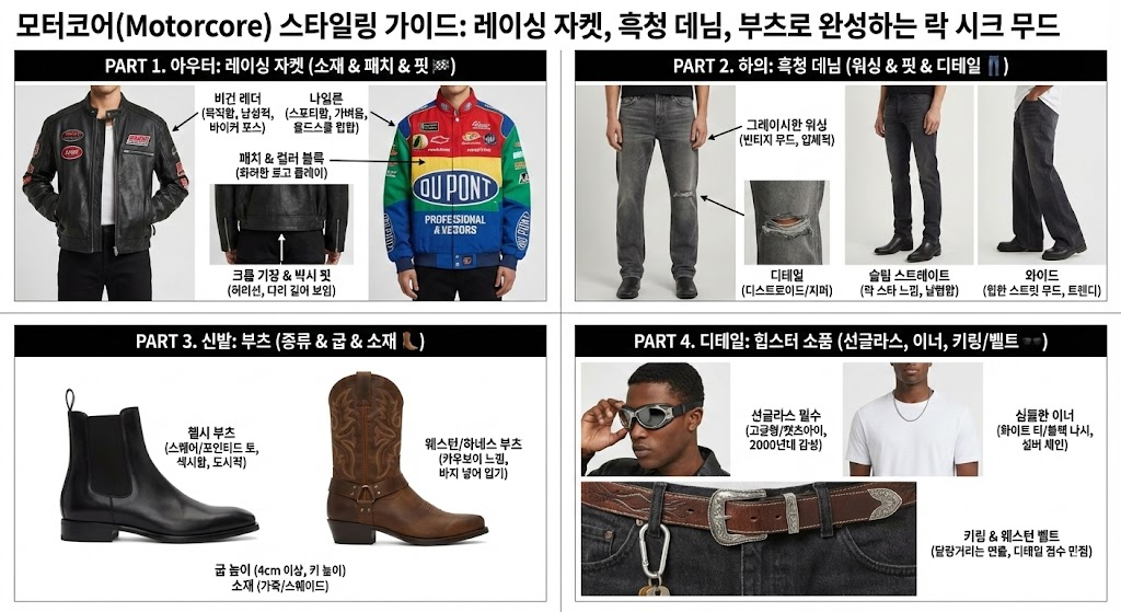 남성 라이더 패션