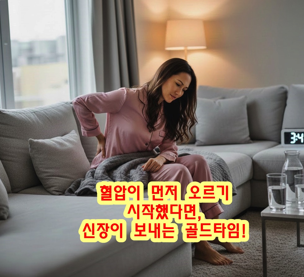 혈압이 먼저 오르기 시작했다면, 신장이 보내는 골드타임!