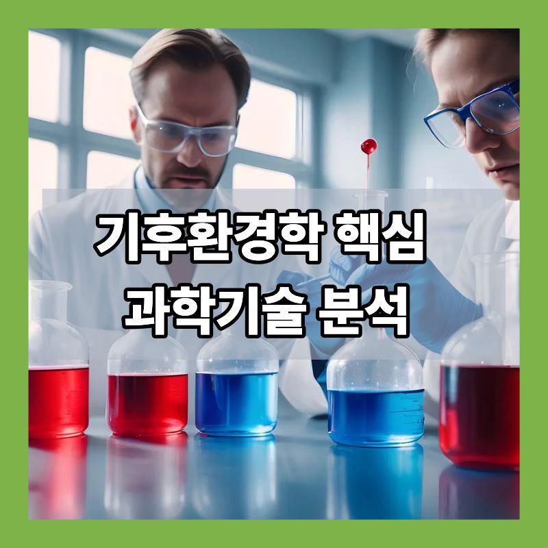 기후환경학 핵심 과학기술 분석 (모델링 및 정책과 연구)