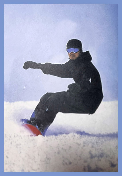 무한도전 삽입 스노보더 타는 사진 이미지