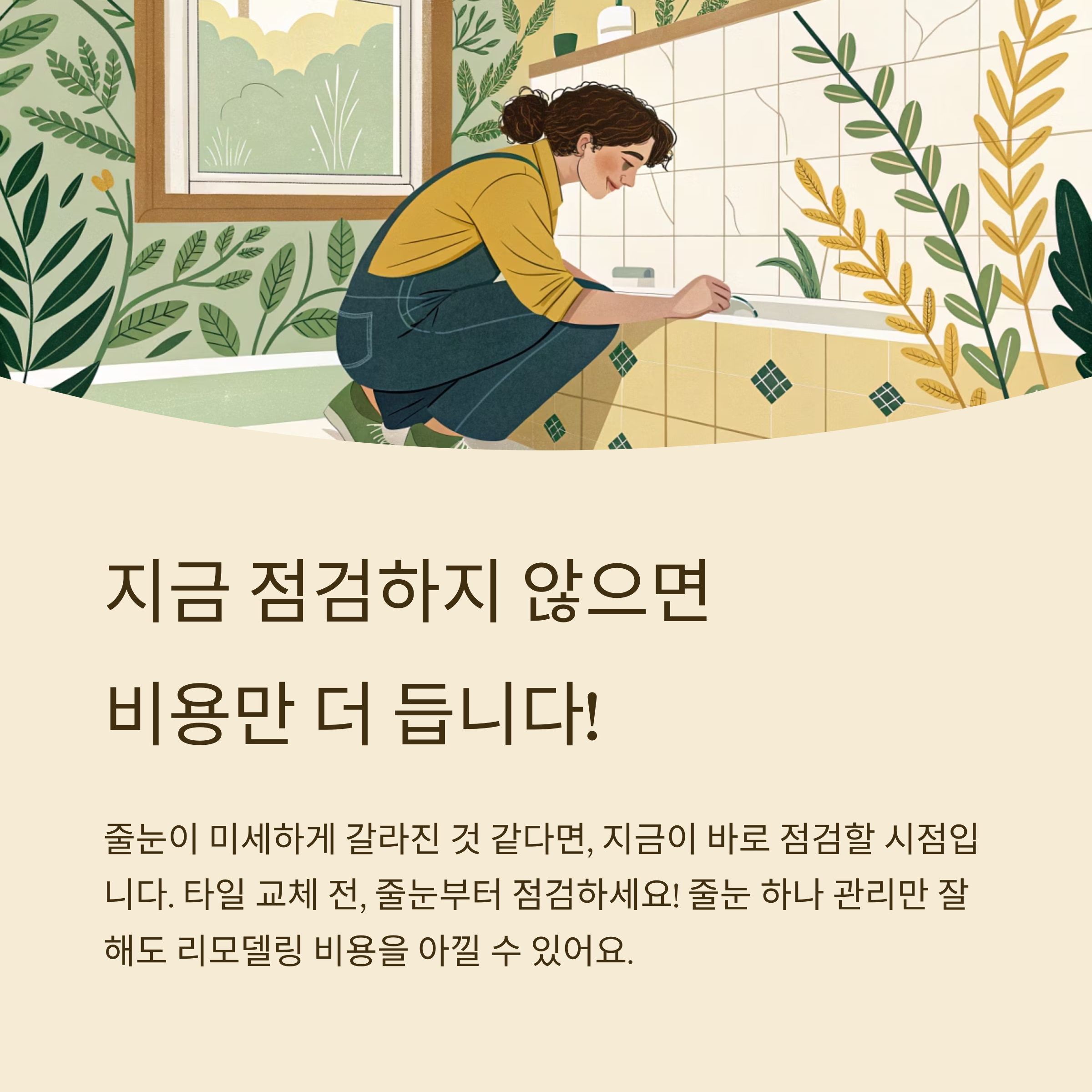 줄눈 재시공 시기 총정리|이런 증상이 보이면 늦기 전에!